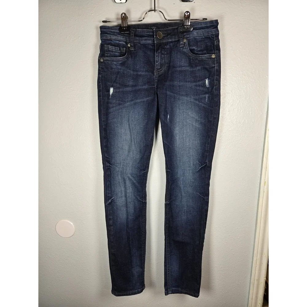 Kut‎ From The Kloth Straight Leg Jeans Medium Wash Blue Women's Size 2